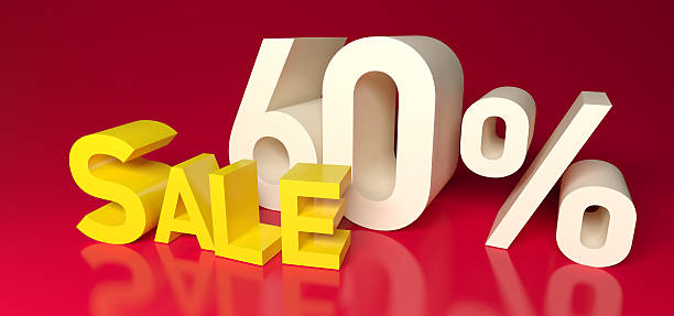 istock Sale Word and 60%. 131915136