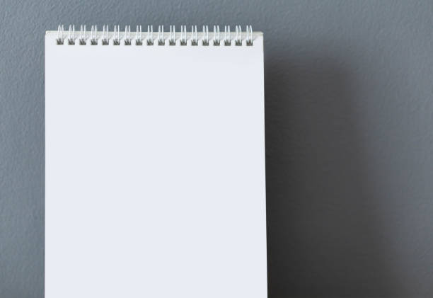 istock Blank desktop calendar with gray background 1319157486