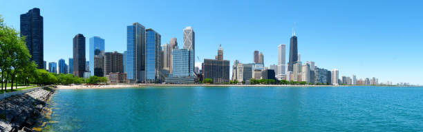 istock Panoramic view of Chicago skyline - Chicago - Illinois 1319158411