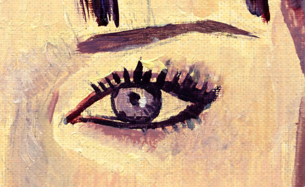 istock oil painting, female portrait, handmade 1319172779