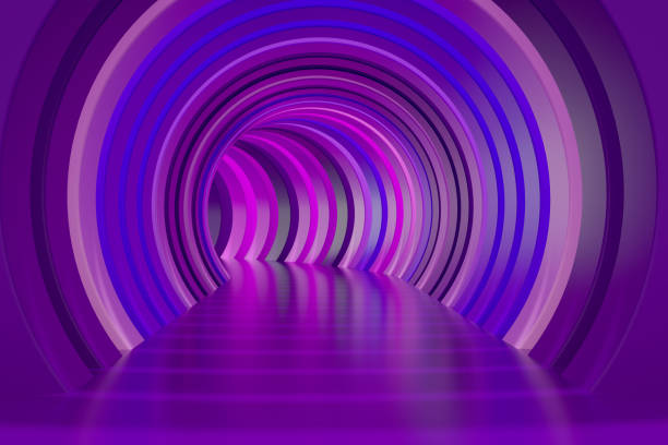 istock Abstract Colorful Tunnel Corridor Background 1319173026