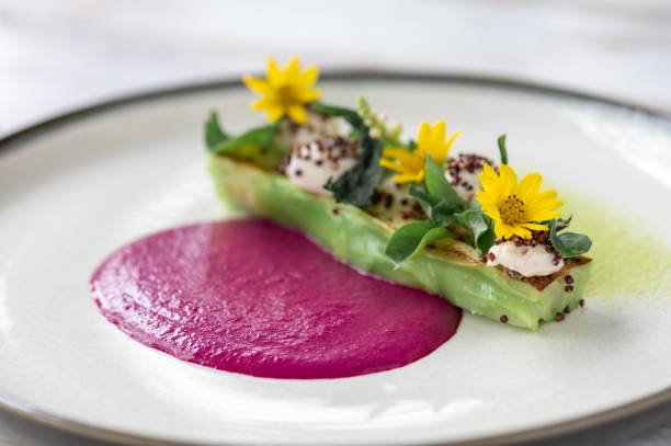 istock Plant based vegan cuisine. close up photo 1319173028