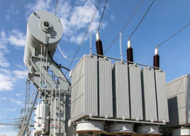 istock High voltage transformer at a power plant. High voltage, power plant. 1319173983