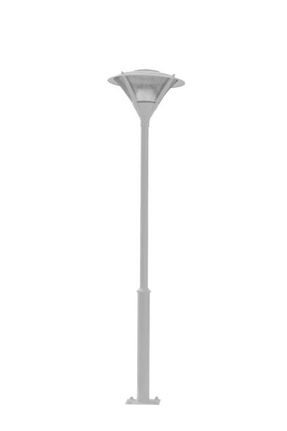 istock Street light pole isolated on a white background 1319176086