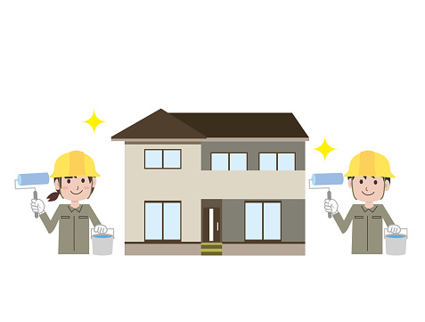 Home Remodeling Paint Stock Illustration - Download Image Now ...