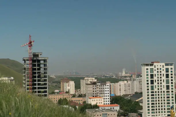 uhlan bator capital of mongolia view from the observation deck. High quality photo