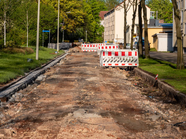 istock Road construction in a city 1319183520