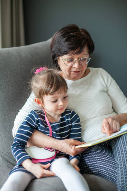 istock Grandmother and granddaughter reading a book 1319187357