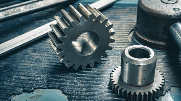 istock Steel gear and cog 1319191453
