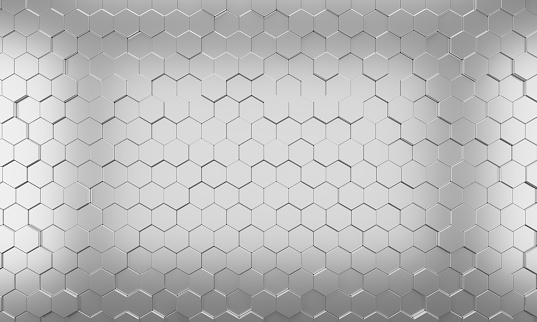 Metallic Hexagon Background