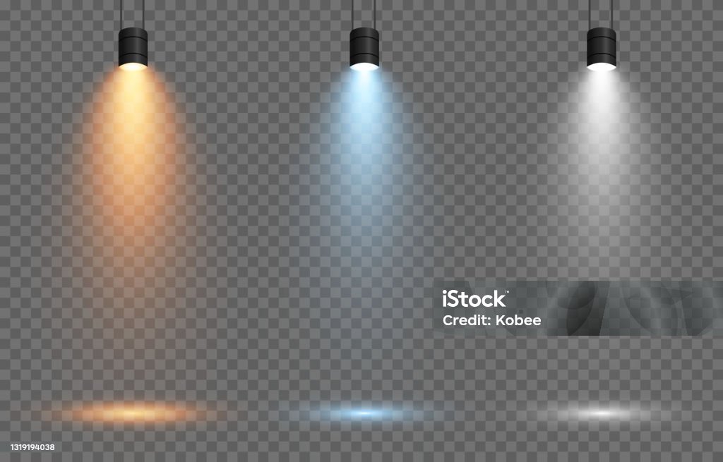 Vector Light Source Vector Set Of Light Light Source Studio Lighting Walls Stock ...
