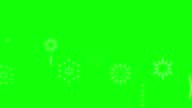 istock Animated video of a simple fireworks illustration 1319198384