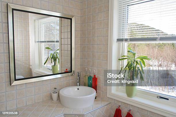 Foto de O Banheiro e mais fotos de stock de Azulejo - Azulejo, Banheiro - Estrutura construída, Banheiro Público