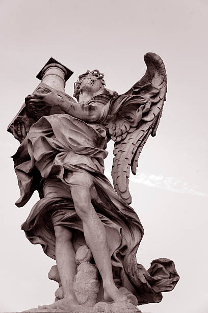istock Sant Angelo Bridge by Bernini in Rome 131920572