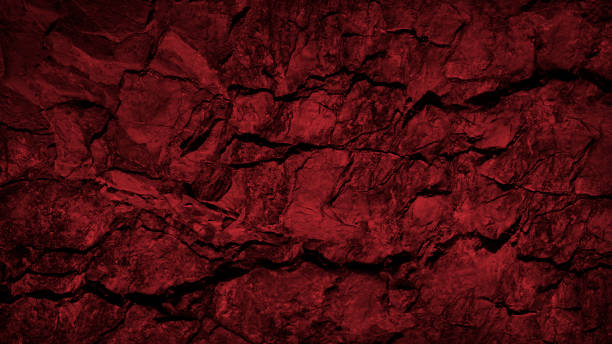 sfondo grunge rosso nero. texture rock tonica. sfondo in pietra rosso scuro con spazio di copia per il design. banner web. - fire heat ornate dirty foto e immagini stock