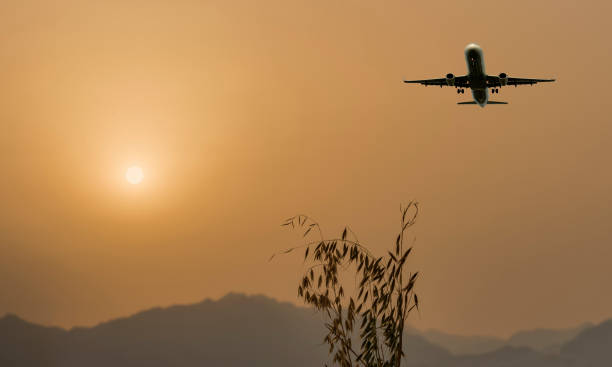 istock International flight above mountains during sandstorm, Middle East 1319207353