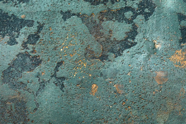 istock Abstract ocean blue clay wall texture background with imperfections and cracks. 1319207522
