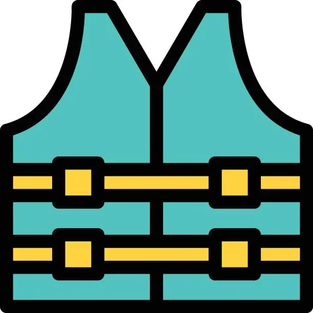 Vector illustration of lifejacket