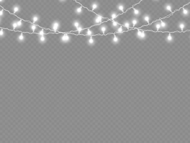 istock Glowing lights garland Christmas, led neon lamp. 1319230036