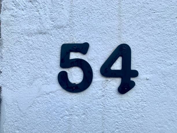 istock Address numbers sign in wall 1319238218