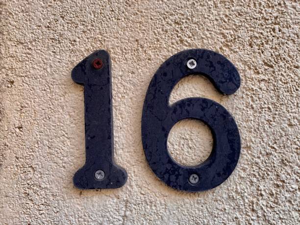 istock Address numbers sign in wall 1319238498