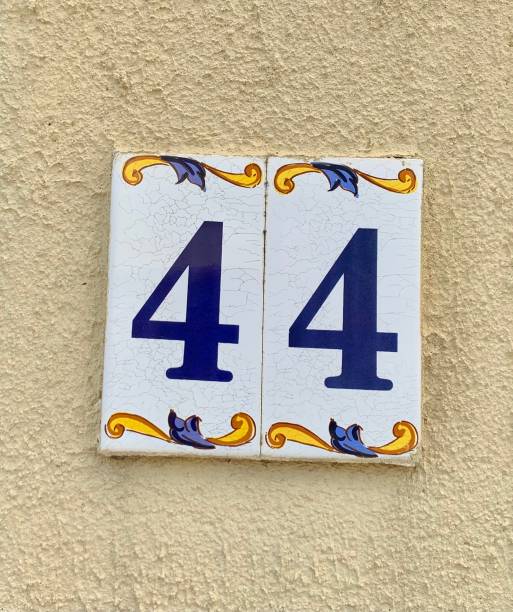istock Address numbers sign in wall 1319238600