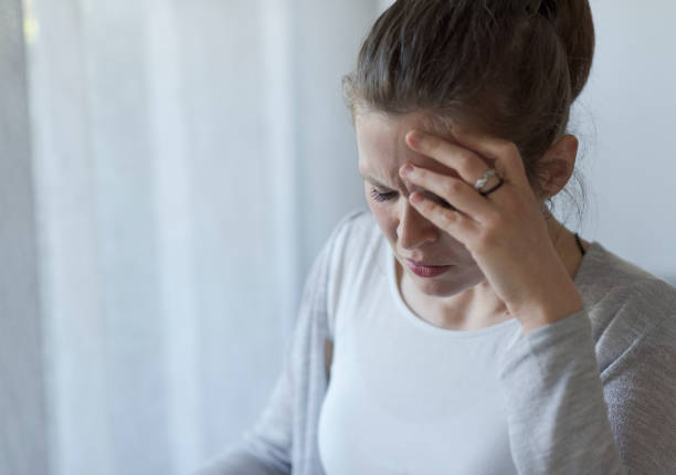 istock Sad woman thinking and feeling lonely 1319242854
