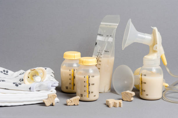 istock Bottle of mother breast milk 1319244900