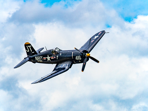 The F4U Corsair was oone of the dominant US Fighter planes in the Pacific Theater during WW 2. It also went on to fight in the Korean War until the introduction of jet aircraft.\nMelbourne, Florida\n05/16/2021