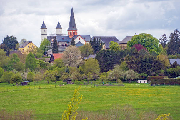 istock View to Steinfeld Abbey in Eifel National Park 1319247972