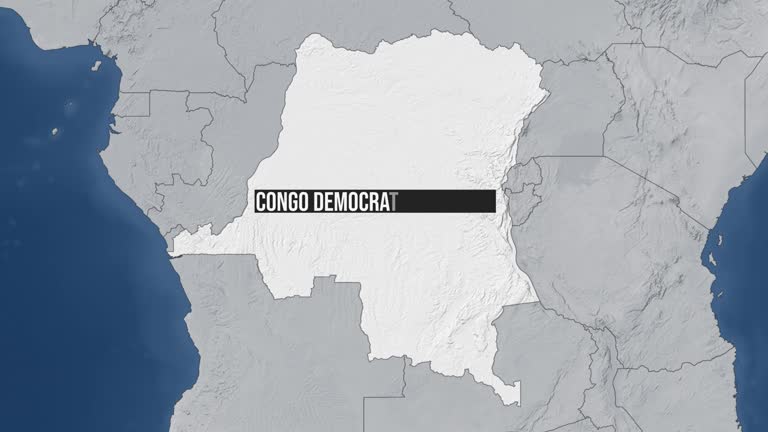Drc Map Line 220+ Drc Congo Map Stock Videos and Royalty-Free Footage - iStock