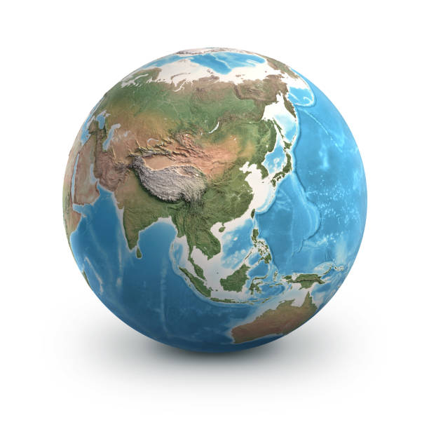 istock Planet Earth globe. Asia, China and Russia 1319250667