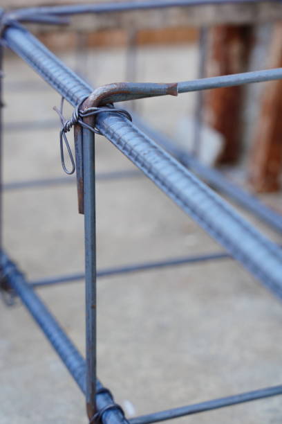istock Close-up Steel reinforcing tie wiring 1319257966
