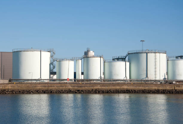 Industrial white oil storage tanks