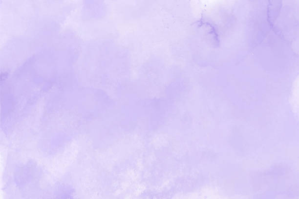 istock Violet purple white watercolor brush paint background 1319282692