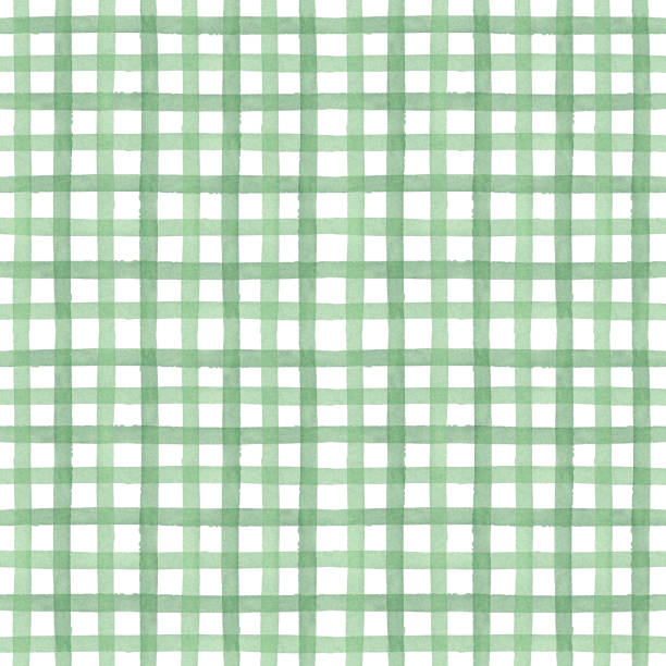 Green watercolor seamless checkered pattern. Vertical and horizontal crossed stripes background. Monochrome backdrop. Rustic tablecloth, traditional checkered texture. All elements are bright and combined with each other.
The illustrations are ideal for creating: for your social media, cards, stickers, invitations, posters, stickers, banners, banners for design, printing on clothes, textiles, mugs, magnets, covers for phones, holiday decorations and so many others of your ideas! tablecloth illustrations stock illustrations