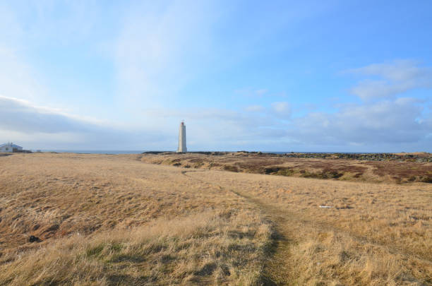 istock Idyllic Lighthouse off in the distance in Iceland 1319298969