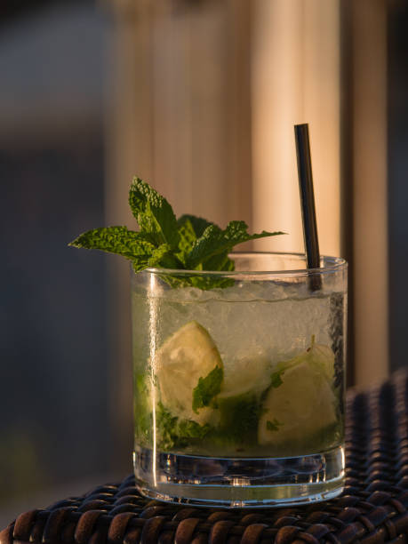 istock Close up of a Mojito cocktail 1319302351