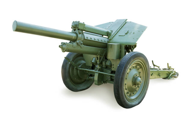 istock Soviet 122 mm howitzer model 1938 M-30 on white background 1319306572