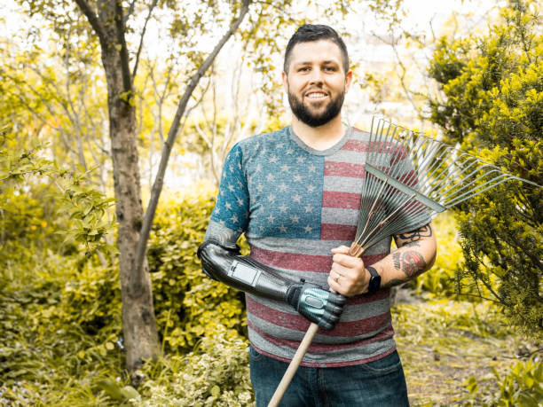 istock Amputee urban gardener 1319309509
