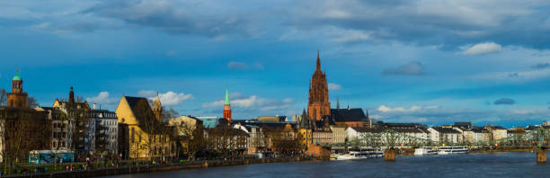 istock Panorama Shore of River Main Frankfurt Germany 1319316181