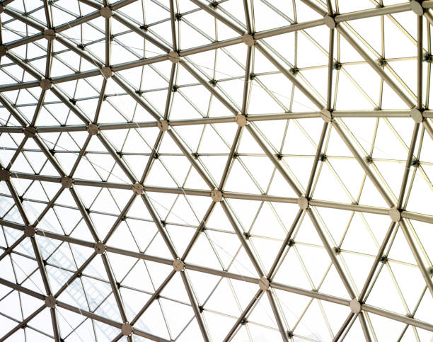 istock Metal Structure of Modern Glass Roof 1319329924