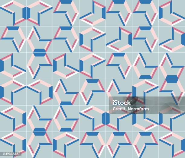 Simple Geometric Pattern Design With Basic Geometry Forms Stock ...
