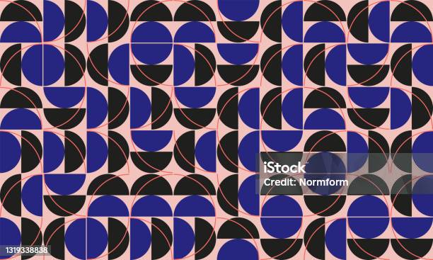 Pattern Using Simple Geometrical Shape Combination Simple Geometric Pattern Design With Basic Geometry Forms Stock ...