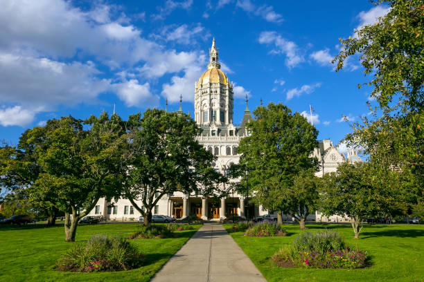 istock Connecticut State Capitol in downtown Hartford, Connecticut,  USA 1319339521