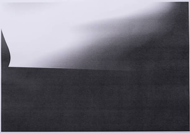 Photocopy paper error from fax machine, texture and background, close up