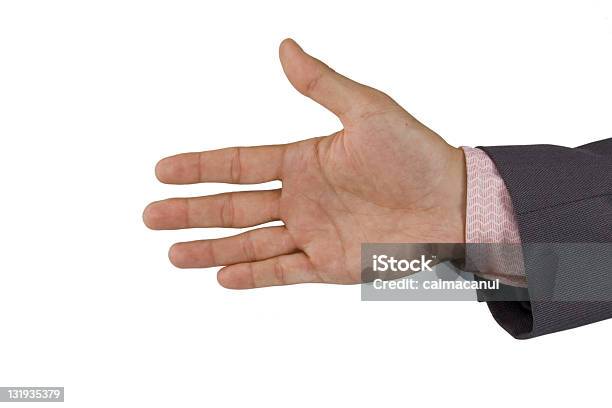 Business Hand Geöffnet Stockfoto und mehr Bilder von Abstrakt - Abstrakt, Daumen, Ein Mann allein