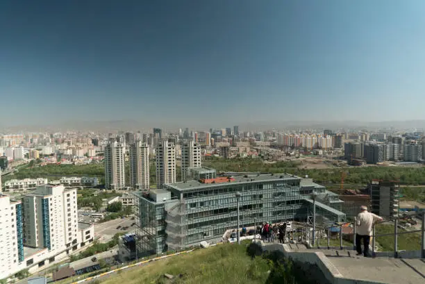 uhlan bator capital of mongolia view from the observation deck. High quality photo