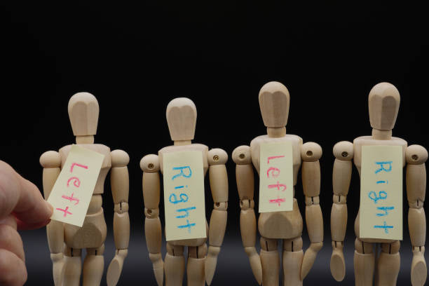 istock Label the drawing figures in a row with the old concept. 1319373455