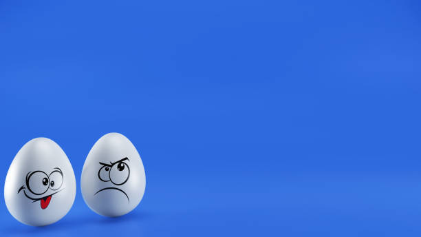 cartoni animati - funny eggs foto e immagini stock